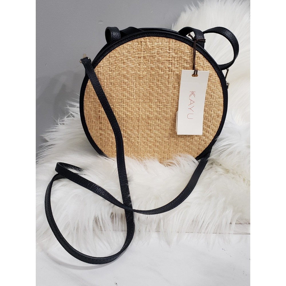 NEW KAYU Carrie Bag Purse Crossbody MSRP $260 wicker straw boho coastal nautical